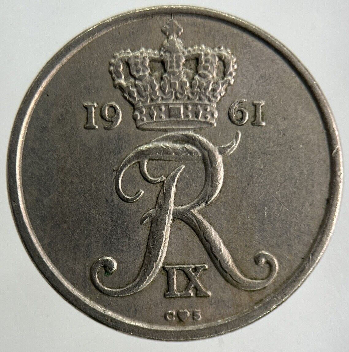 1961 Denmark 25 Ore Coin | Fine Collectable Grade