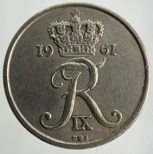 1961 Denmark 25 Ore Coin | Fine Collectable Grade