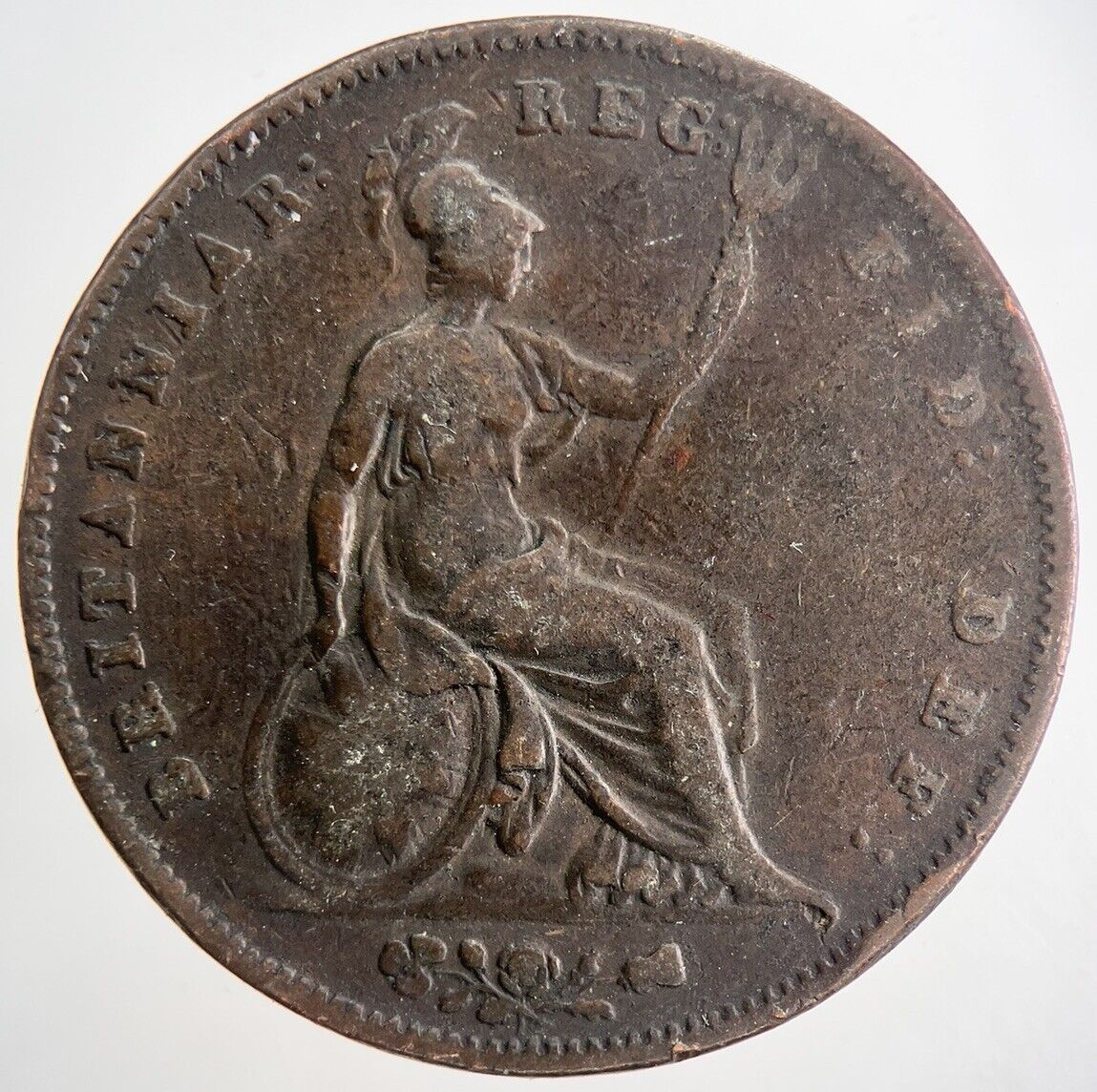 1853 Victoria One Penny Coin | Fine Collectable Grade | a9061