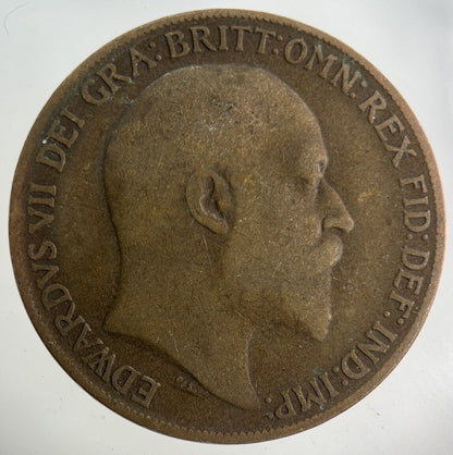 1910 Edward VII One Penny Coin | Collectable Grade