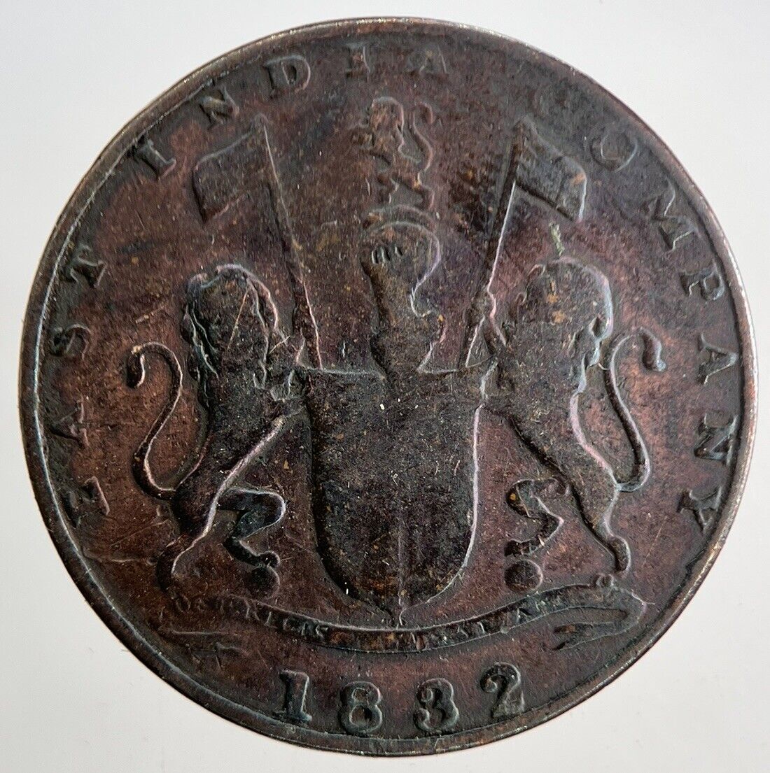 1832 East India Company 1/4 Quarter Anna Coin | Collectable Grade | a9510
