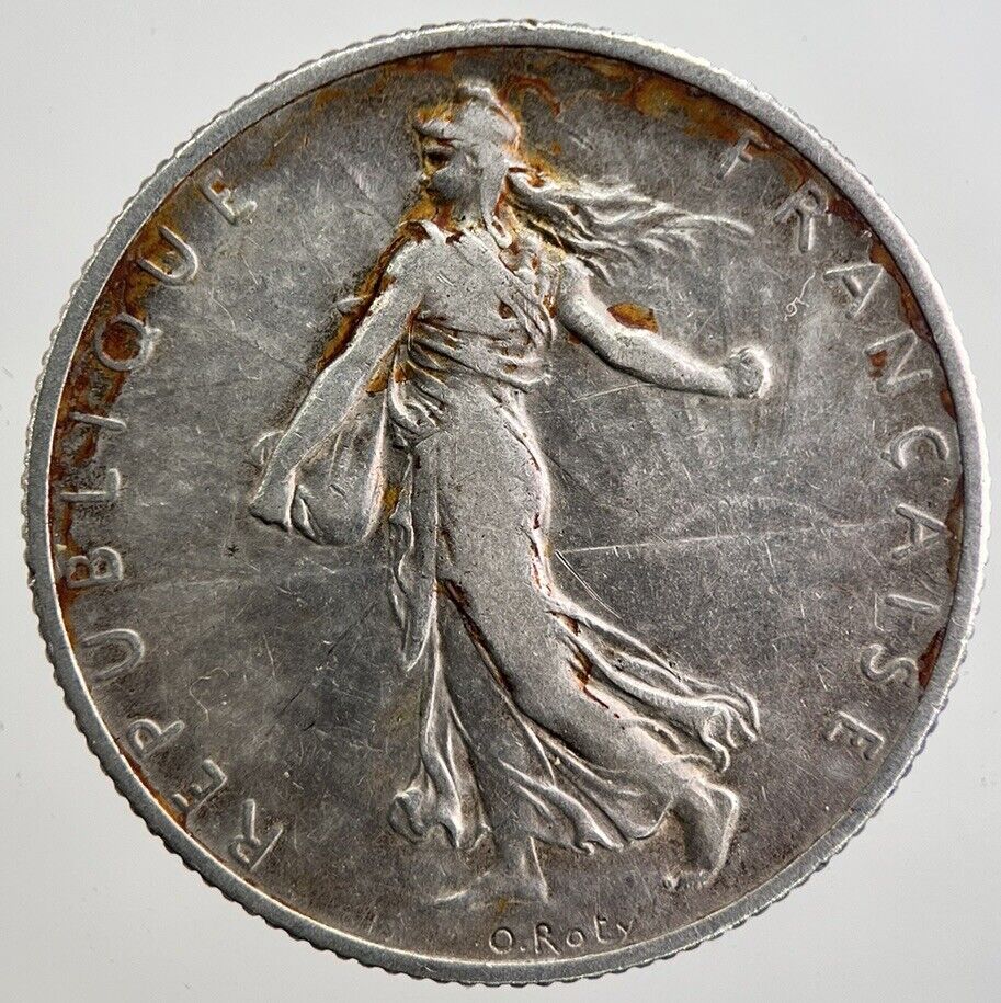 1918 France 2 Two Francs Silver Coin | Collectable Grade