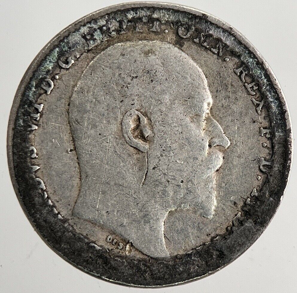 1902 Edward VII Threepence Silver Coin | Fine Collectable Grade | a9565