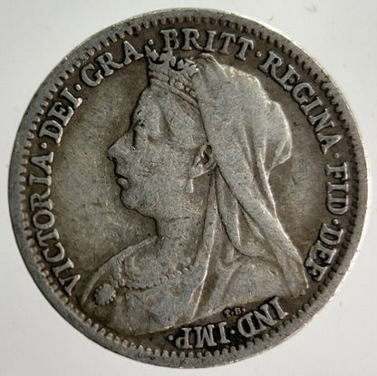 1899 Victoria Threepence Silver Coin | Fine Collectable Grade