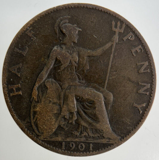 1901 Victoria Half-Penny Coin | Collectable Grade