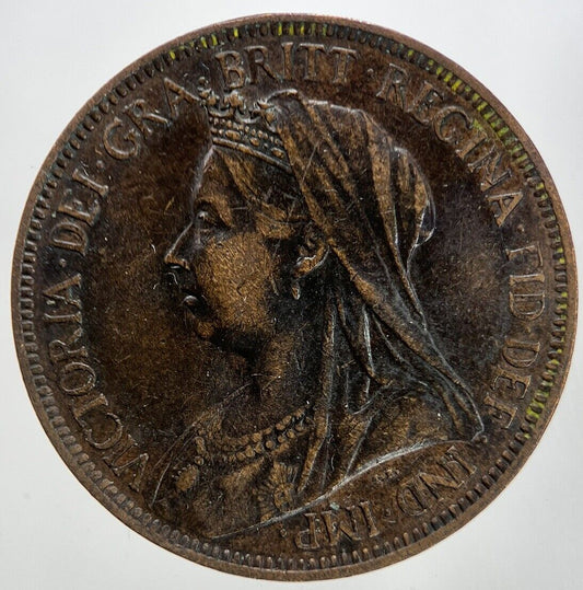 1901 Victoria Half-Penny Coin | Very High Grade