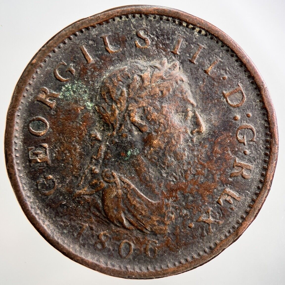 1806 George III 3rd One Penny Coin | Collectable Grade