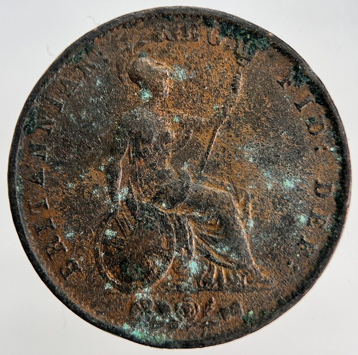 1854 Victoria Half-Penny Coin | British Coin | Collectable Grade | a1859