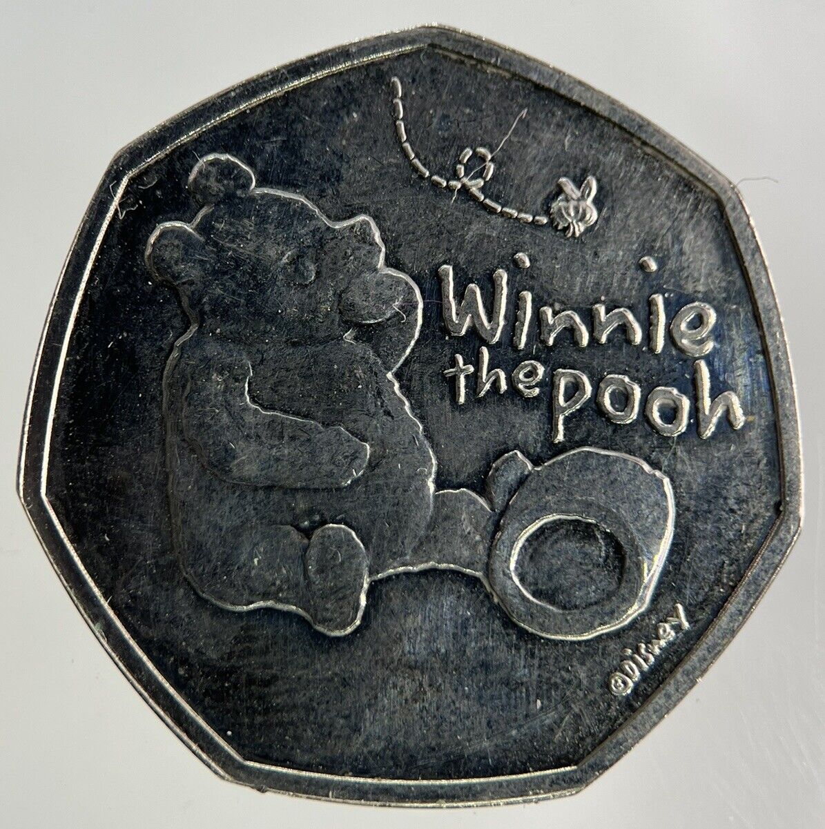 2020 Elizabeth II 2nd 50p Fifty-Pence Winnie The Pooh Coin | Very High Grade