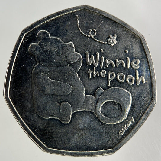 2020 Elizabeth II 2nd 50p Fifty-Pence Winnie The Pooh Coin | Very High Grade
