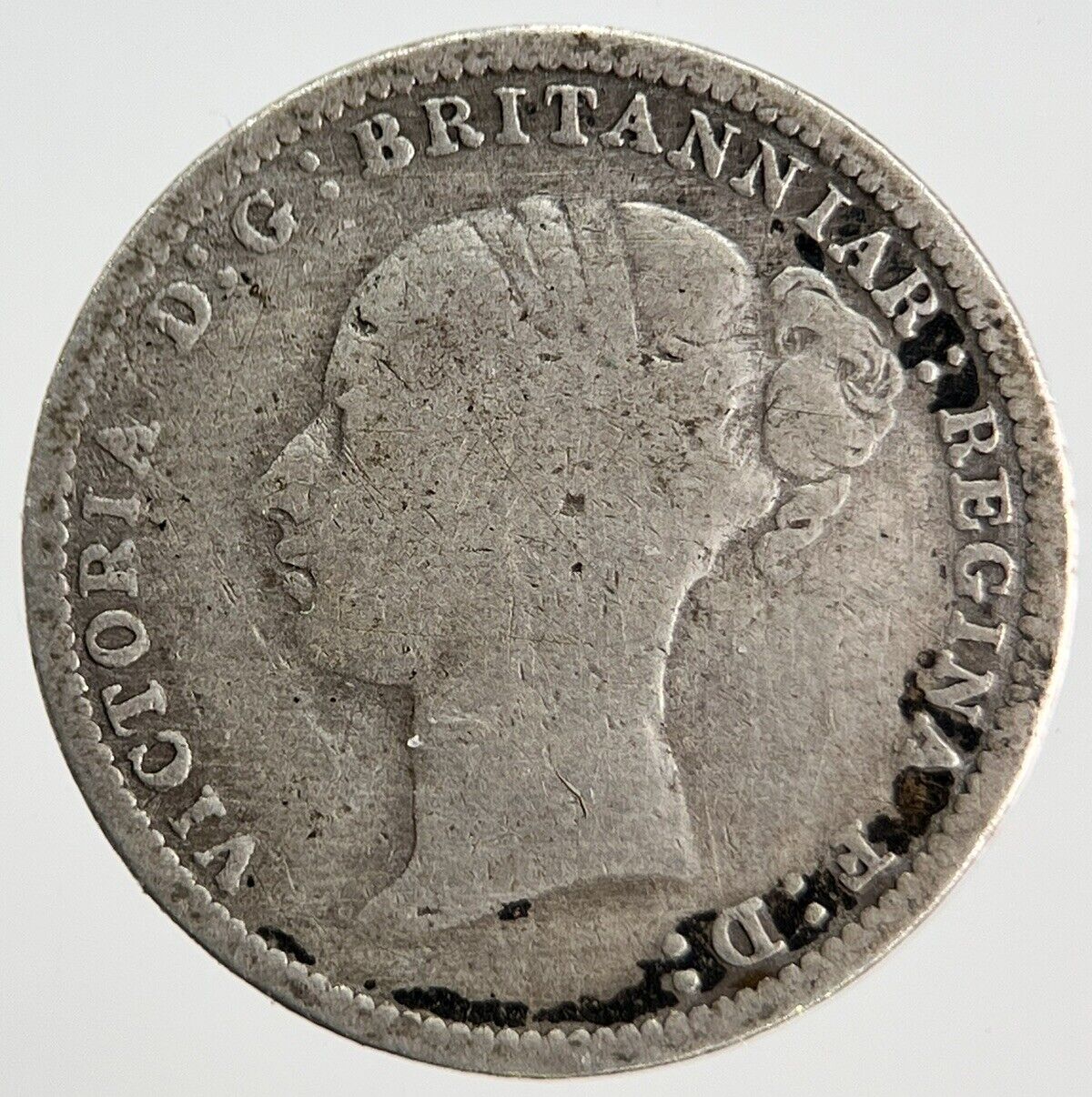 1886 Victoria Threepence | British Silver Coin | Collectable Grade | a1850