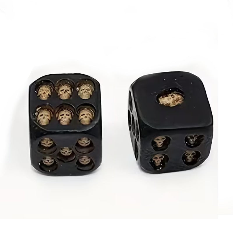 x2 Skull Dice 6 Sided Dices for Dungeons and Dragons RPG Role Playing Board Game