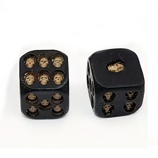 x2 Skull Dice 6 Sided Dices for Dungeons and Dragons RPG Role Playing Board Game