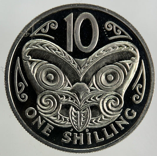 1967 New Zealand Proof 10 Cents Shilling Coin | Very High Grade