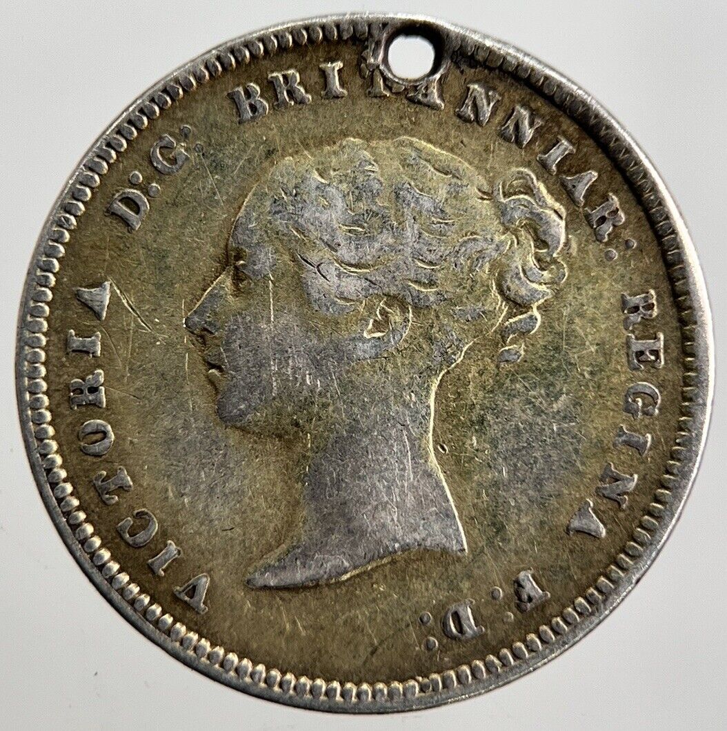 1865 Victoria Maundy Four-Pence Silver Coin | Fine Collectable Grade | a2381