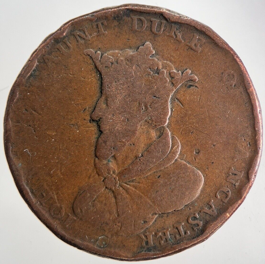 1794 Duke Of Lancaster Half-Penny Token | Collectable Grade | a9802