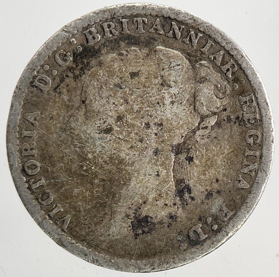 1884 Victoria Threepence Silver Coin | Collectable Grade | a6802