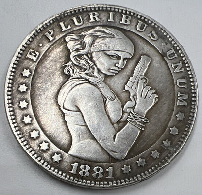 American Morgan Dollar Style Revolver Woman Coin | Collectable Grade