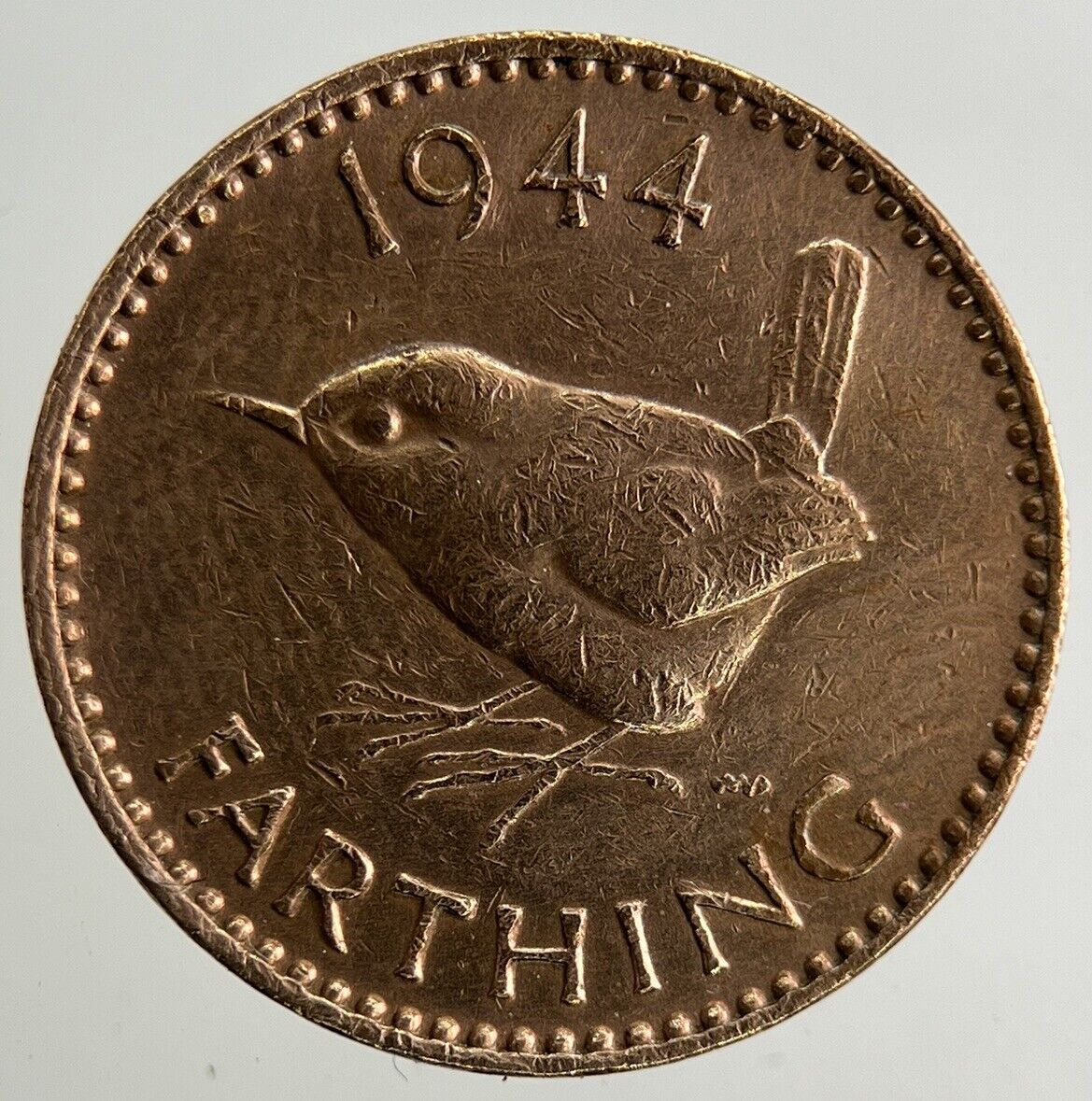 1944 George VI Wren Farthing Coin | Collectable Grade