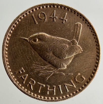 1944 George VI Wren Farthing Coin | Collectable Grade