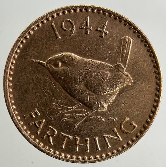 1944 George VI Wren Farthing Coin | Collectable Grade
