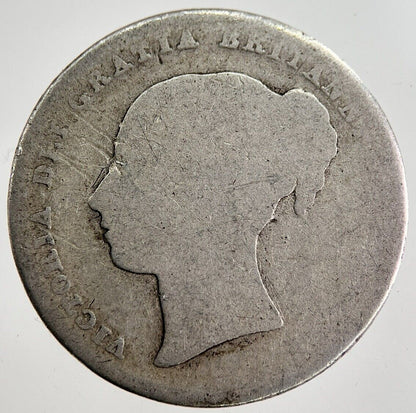 British Victoria Shilling Silver Coin | Fair Grade | a8646