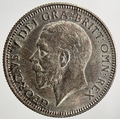 1929 George V Shilling British Silver Coin | Very High Grade | a6907