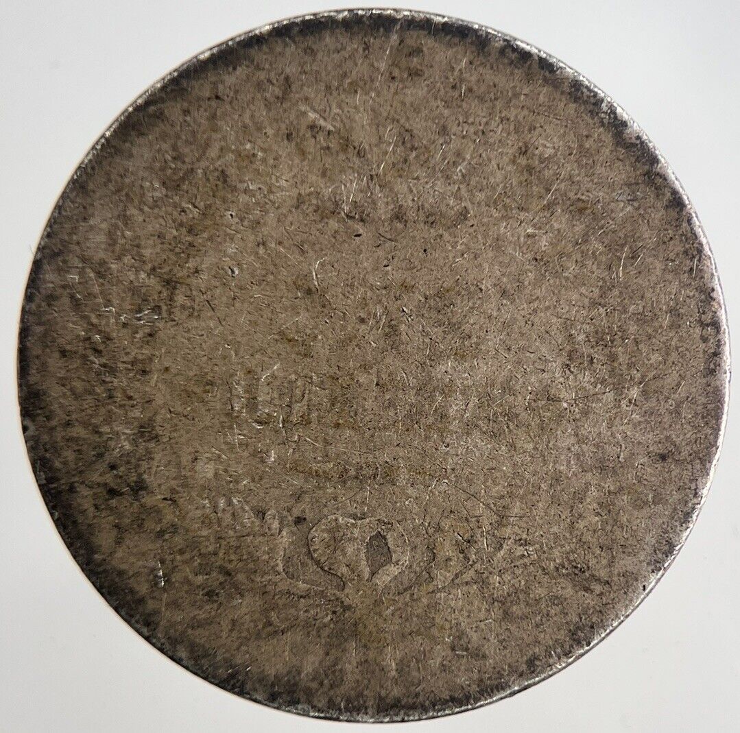 British Victoria Shilling Silver Coin | Worn Grade | a6938
