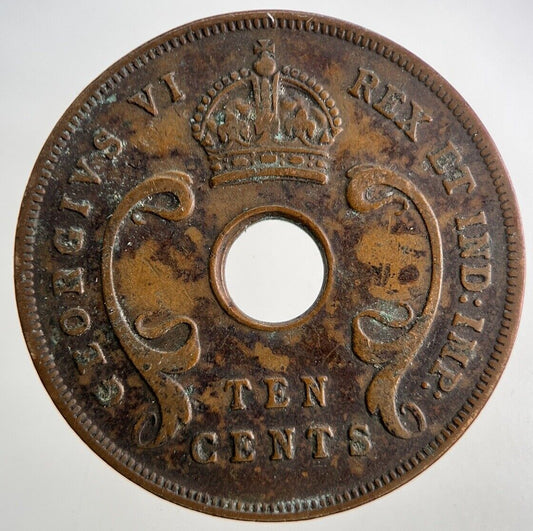 1937 East Africa 10 Cents Coin | Fine Collectable Grade | a9509
