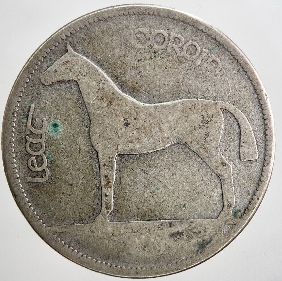 1933 Irish Half-Crown Horse Silver Coin | Collectable Grade | a6408