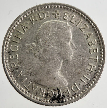 1957 Australia Sixpence Silver Coin | Fine Collectable Grade | a8329