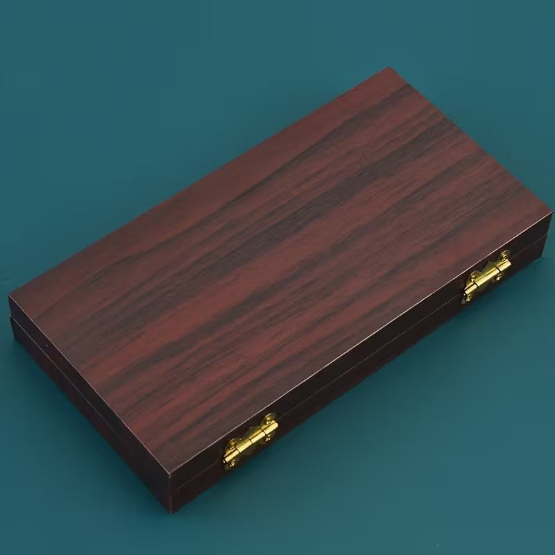 Secure Wooden Wood Money Storage Box - Cash Currency Banknotes Coins Organiser