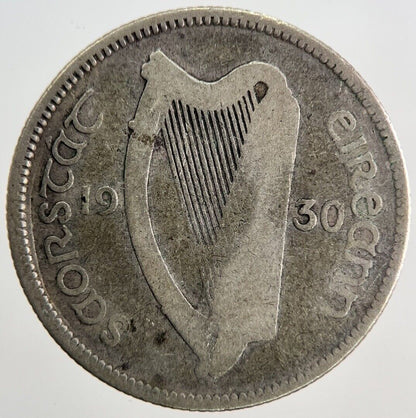 1930 Irish Shilling 1s Bull Silver Coin | Collectable Grade