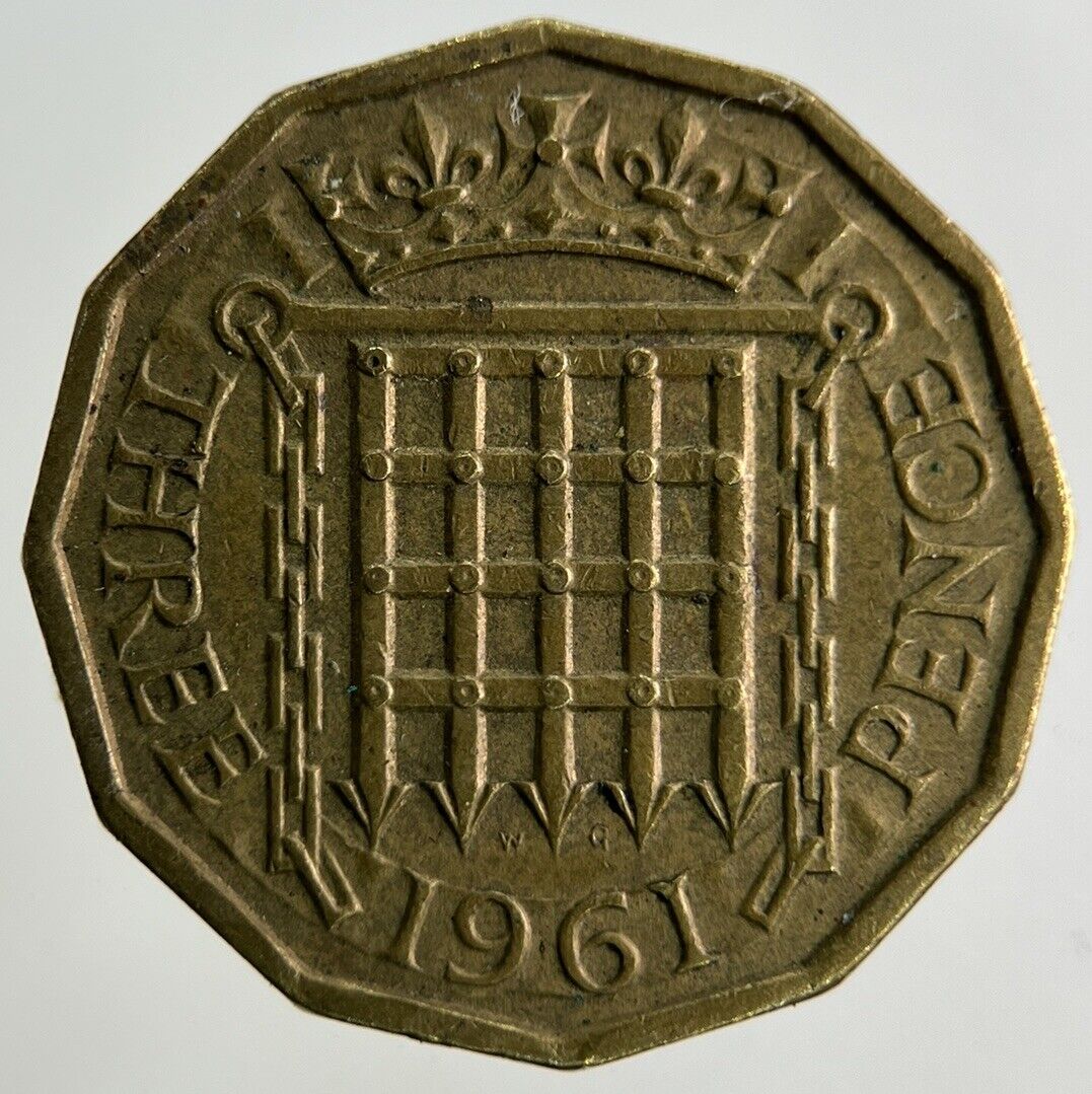 1961 Elizabeth II 2nd Brass Threepence Coin | Fine Collectable Grade
