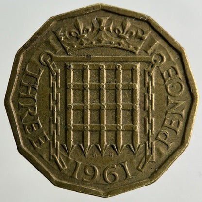 1961 Elizabeth II 2nd Brass Threepence Coin | Fine Collectable Grade
