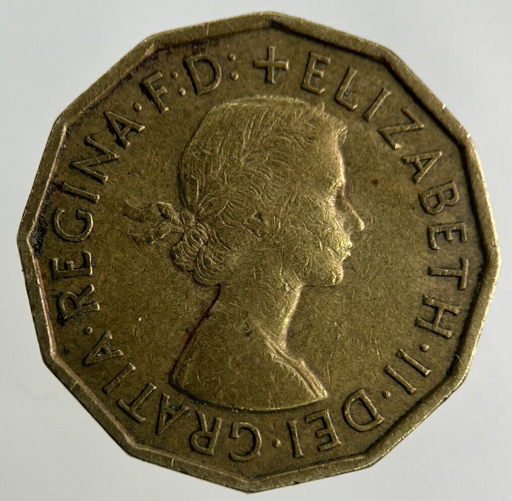 1959 Elizabeth II 2nd Brass Threepence Coin | Fine Collectable Grade