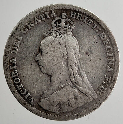 1893 Victoria Threepence Silver Coin | Collectable Grade | a8680
