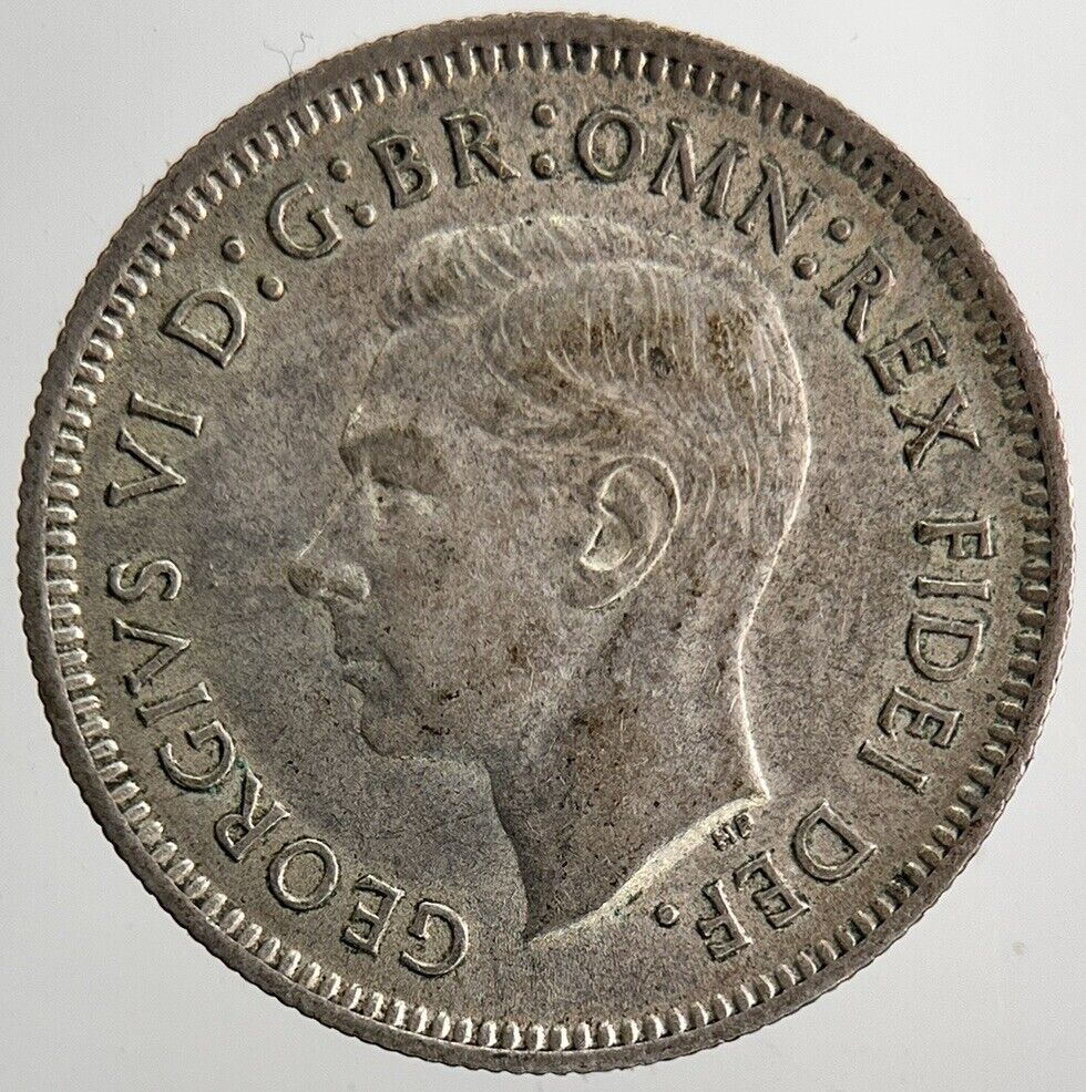 1951 Australia Sixpence Silver Coin | Very High Grade | a6439