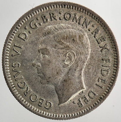1951 Australia Sixpence Silver Coin | Very High Grade | a6439