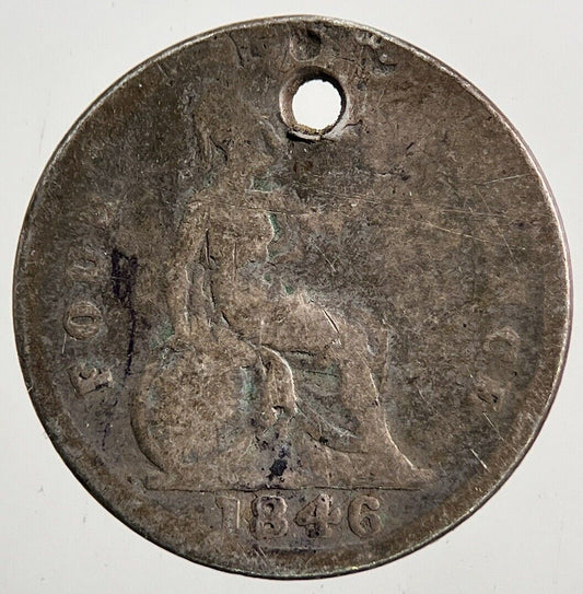 1846 Victoria Groat Four-Pence Silver Coin | Collectable Grade