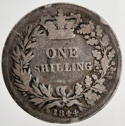 1844 Victoria Shilling Silver Coin | Collectable Grade | a6840