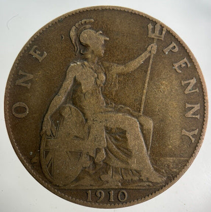 1910 Edward VII One Penny Coin | Collectable Grade