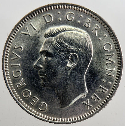 1944 George VI British Shilling Silver Coin | Very High Grade | a7363