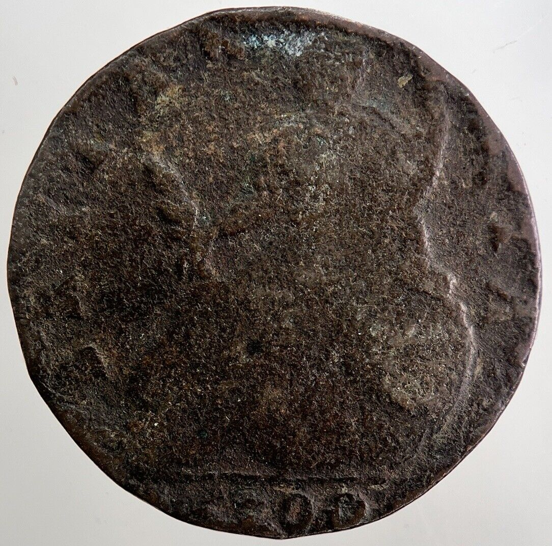 1700 William III 3rd Half-Penny British Coin | Collectable Grade | a5048