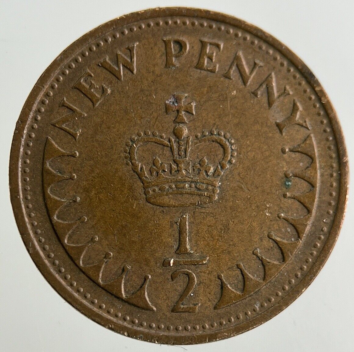 1971 Elizabeth II 2nd New 1/2 Half-Penny Coin | Fine Collectable Grade