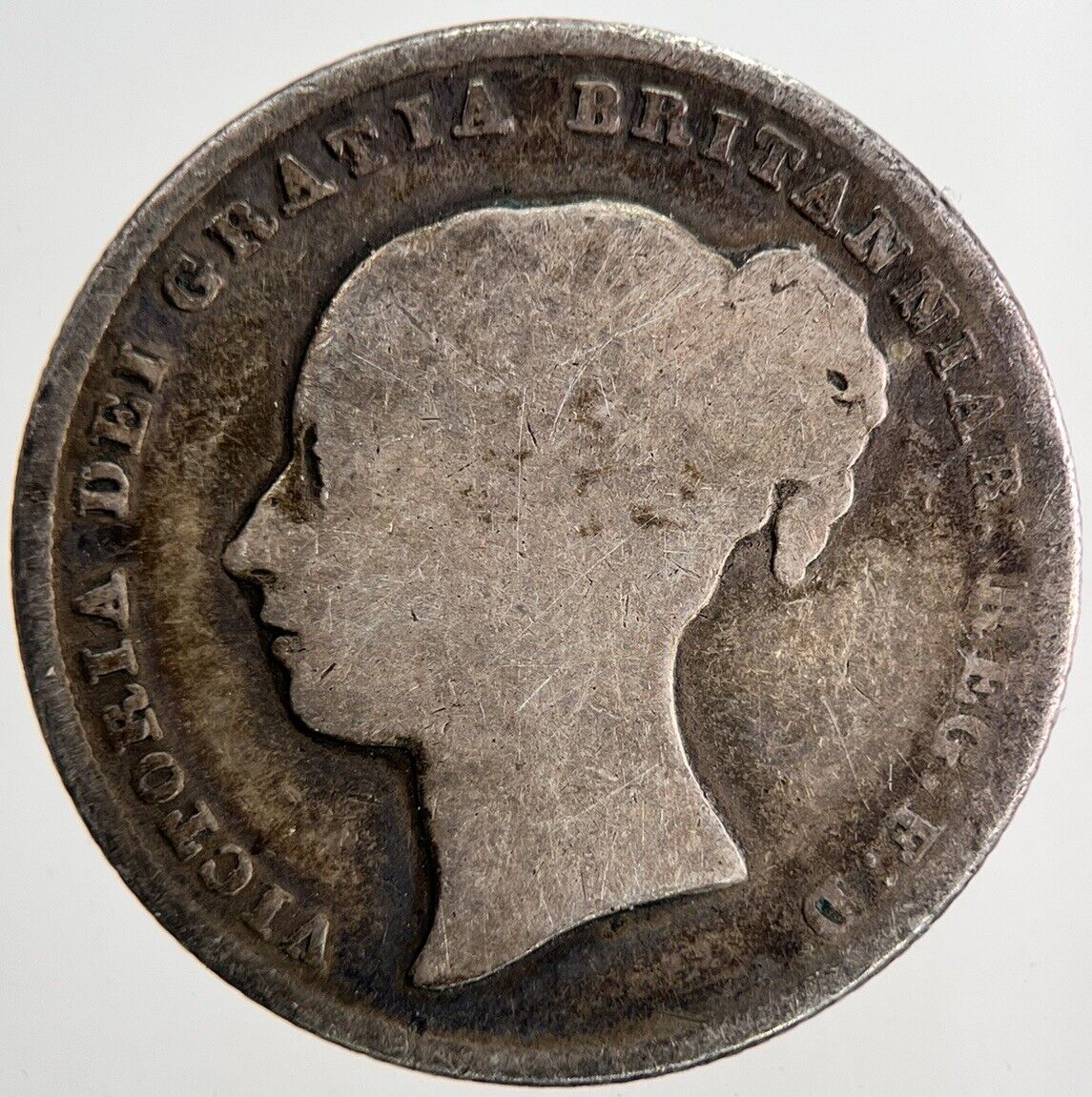 1844 Victoria Shilling Silver Coin | Collectable Grade | a6840