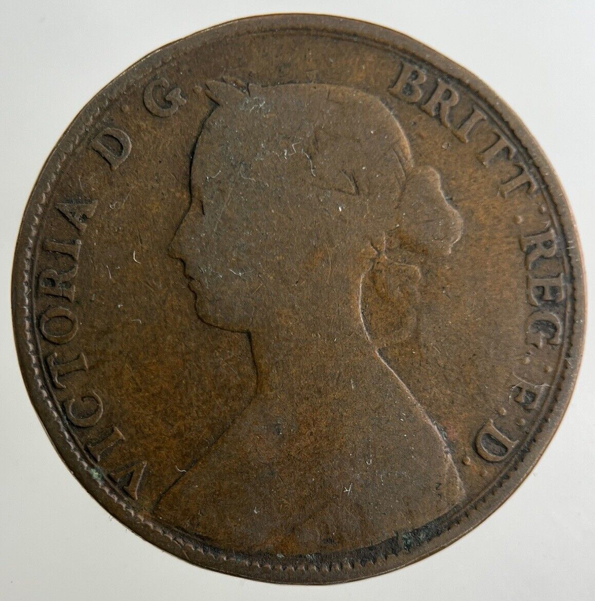 1861 Victoria Half-Penny Coin | Collectable Grade