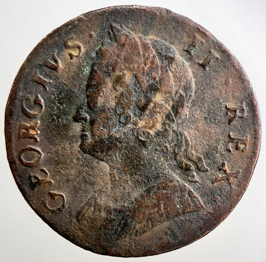 1747 George II 2nd Half-Penny Coin | Collectable Grade