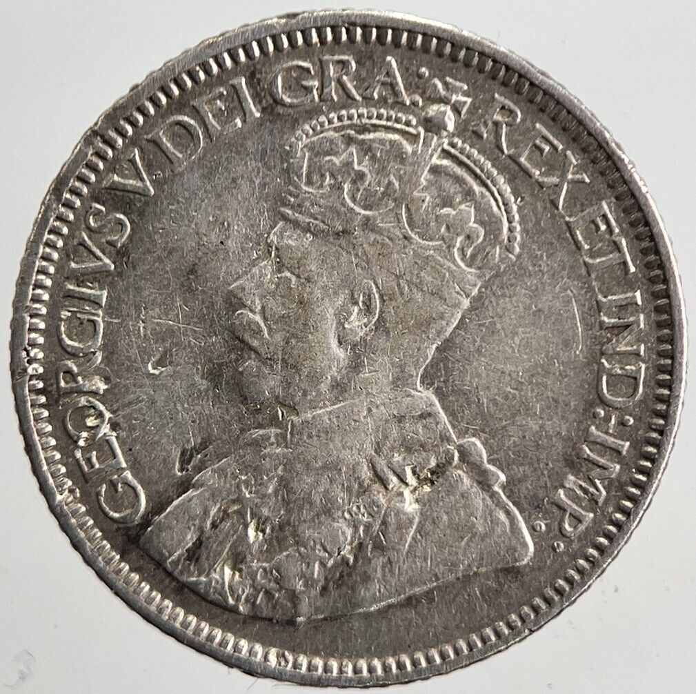 1919 Canada 10 Cents Silver Coin | Fine Collectable Grade