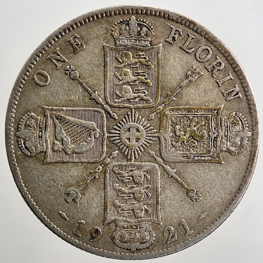 1921 George V Florin Silver Coin | Fine Collectable Grade